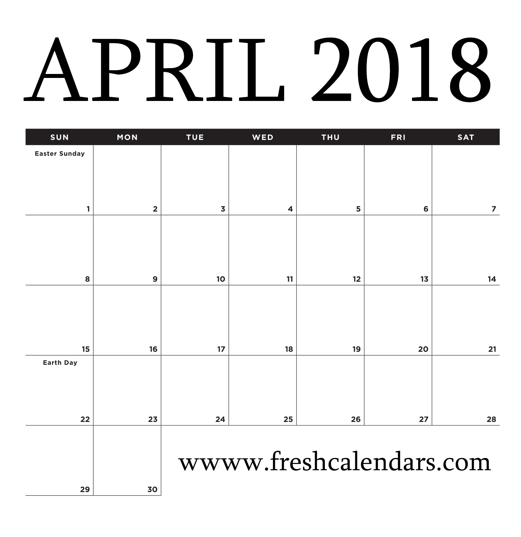 bold black april 2018