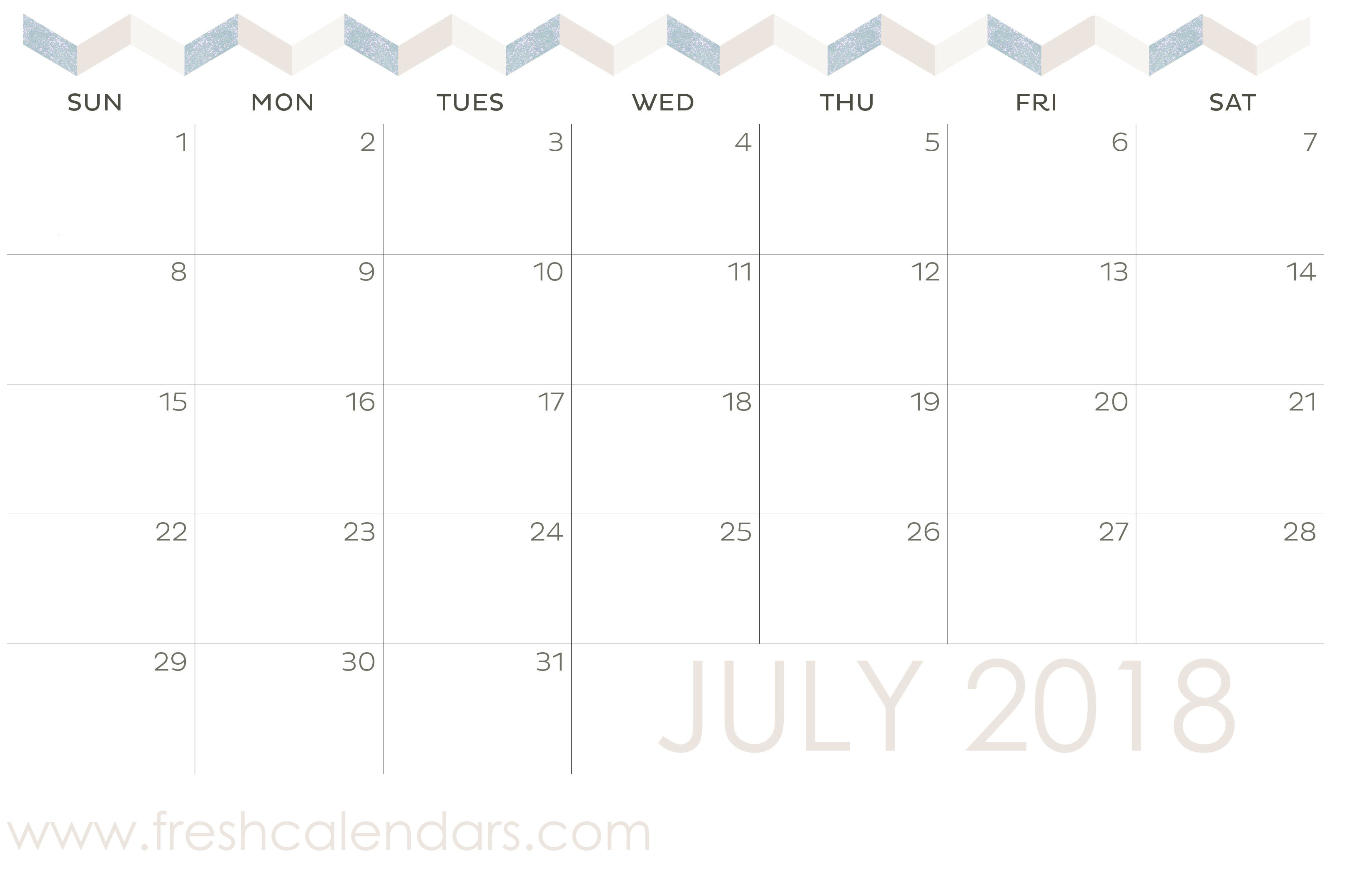online calendar templates 2018
