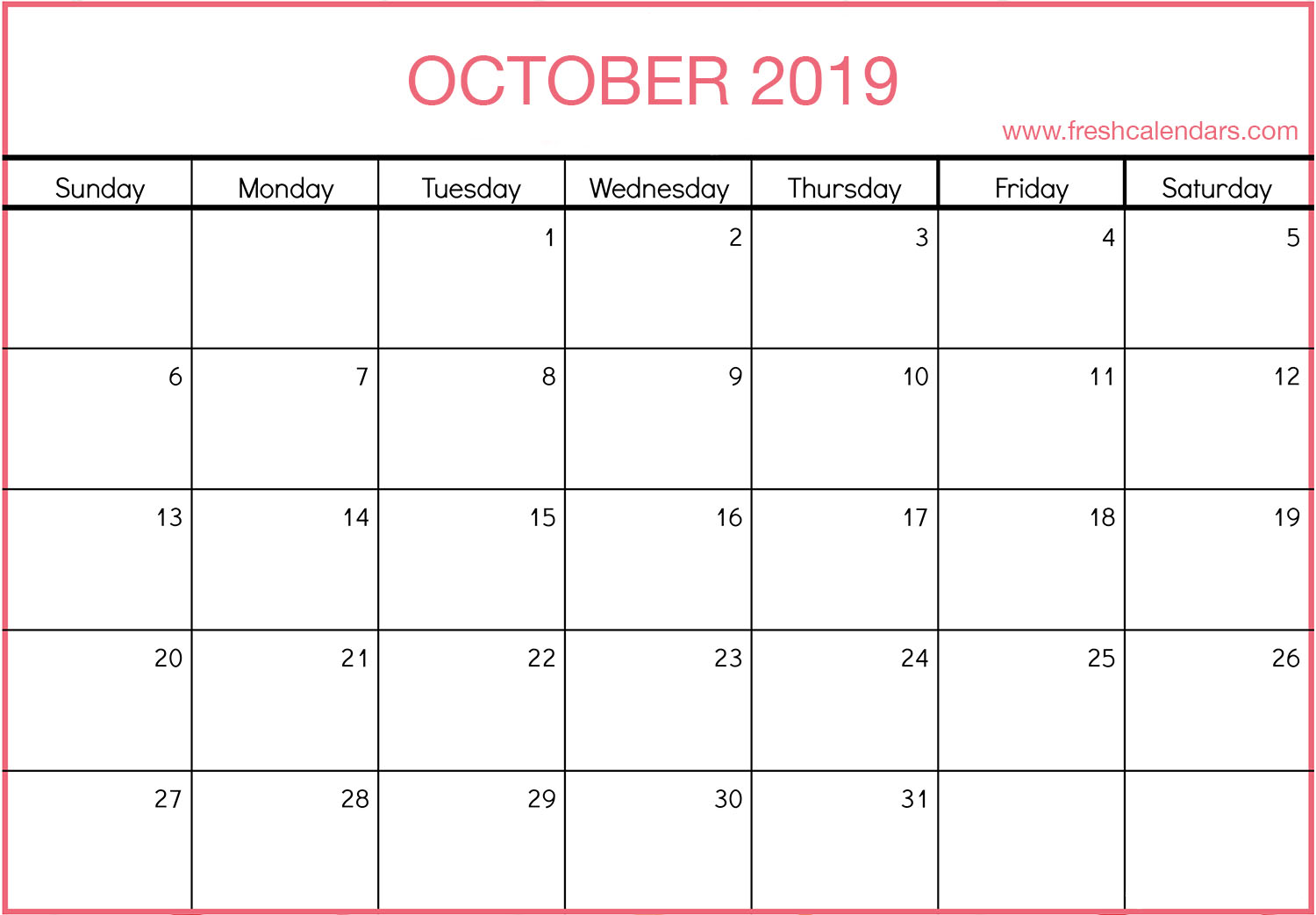2019 October