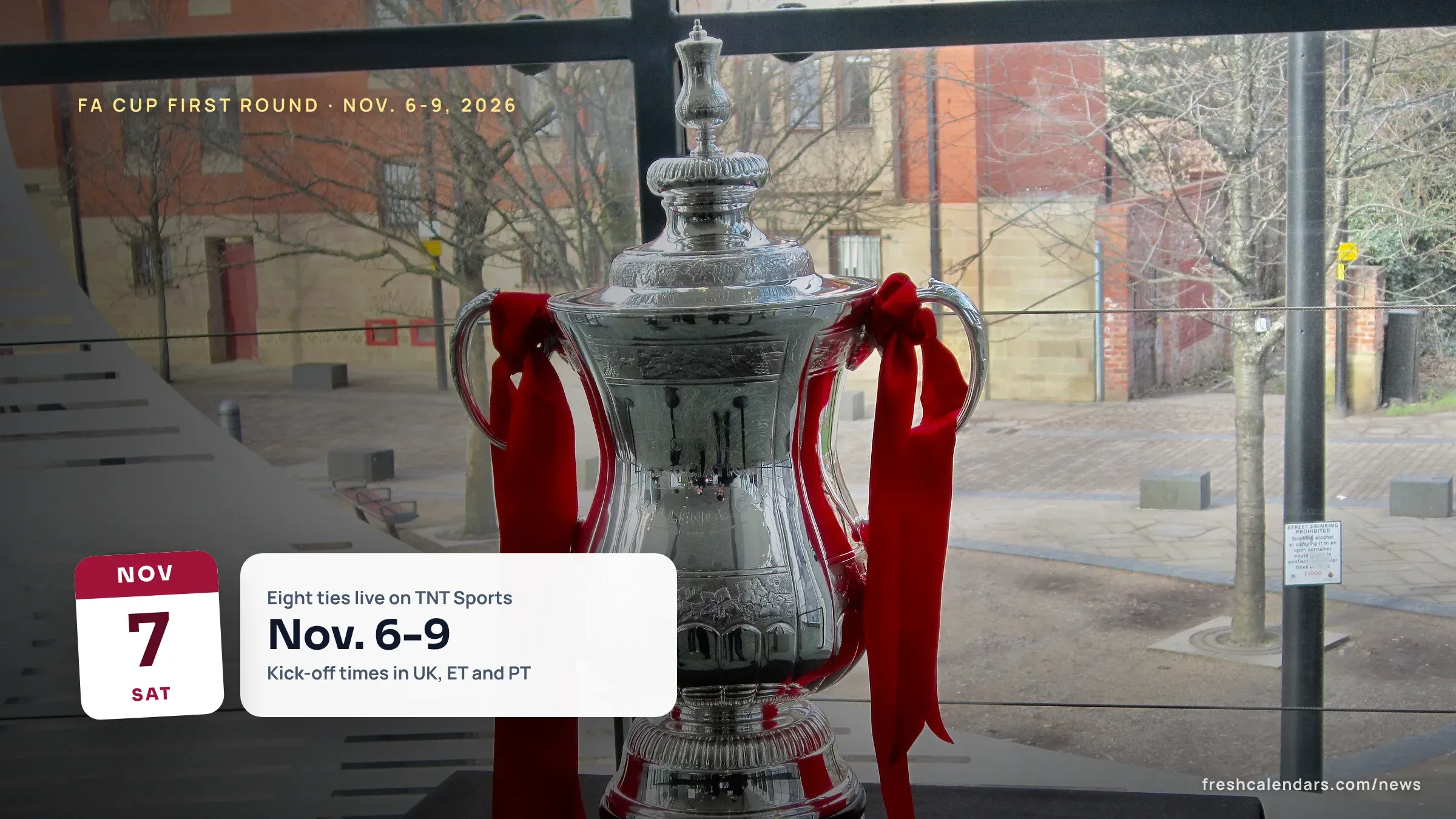 FA Cup first round 2026-27: the FA Cup trophy at the National Football Museum in Manchester, file photo