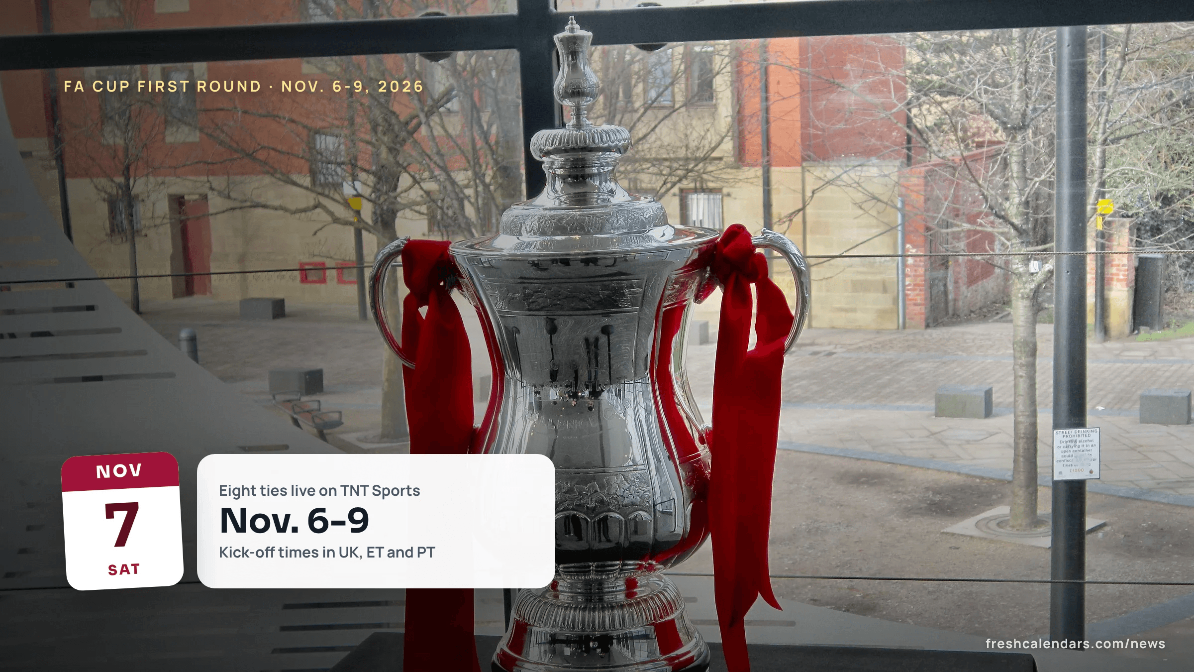 FA Cup first round 2026-27: the FA Cup trophy at the National Football Museum in Manchester, file photo