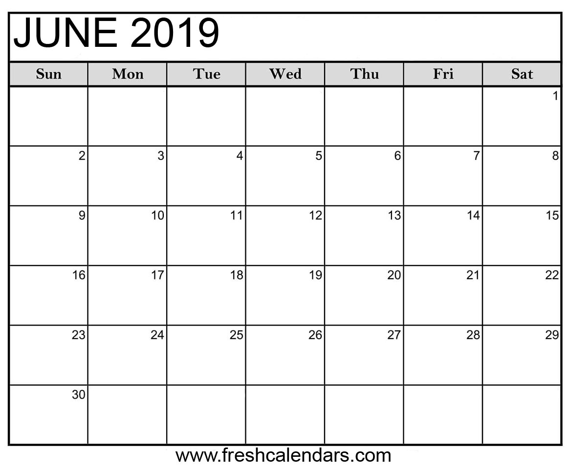 June 2019 Templates
