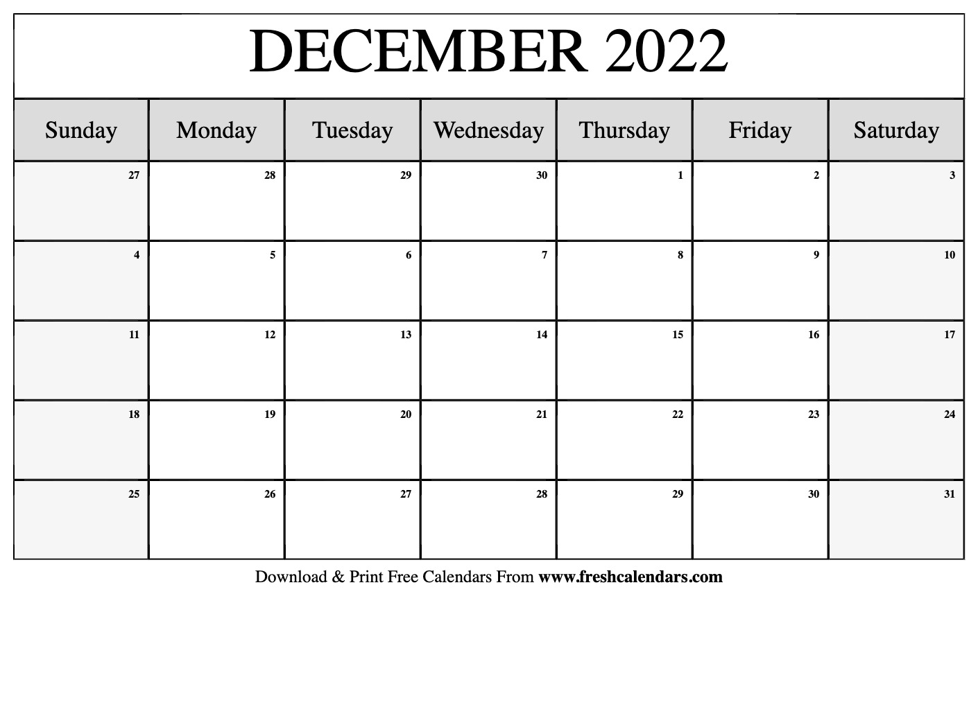 Free Printable Calendars December 2022 Printable World Holiday